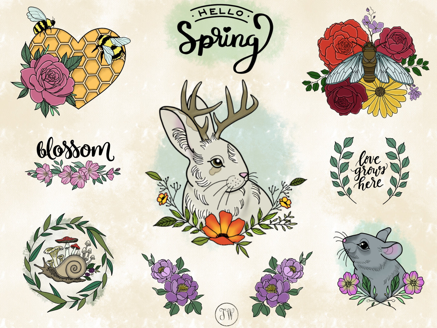 Hello Spring Flash Sheet
