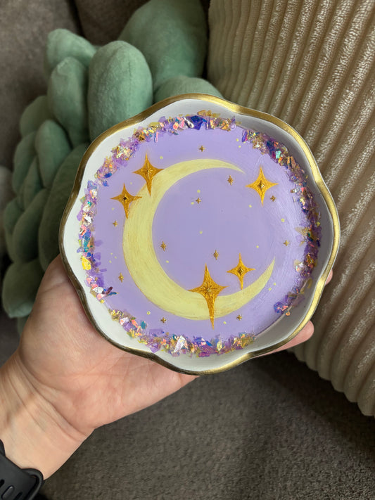 Crescent Moon Jewelry Dish