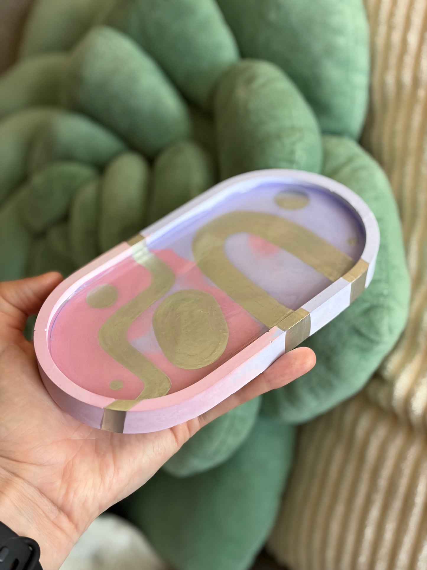Jewelry/Trinket Dish (pink&purple)