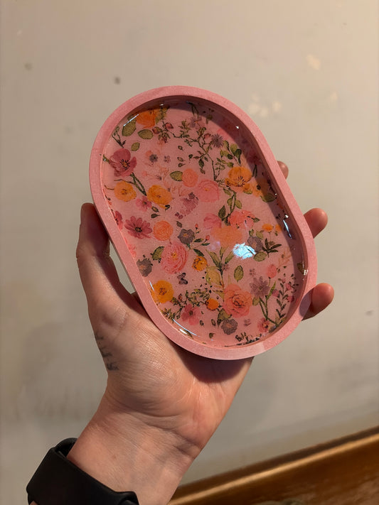 Floral Trinket/Jewelry Dish