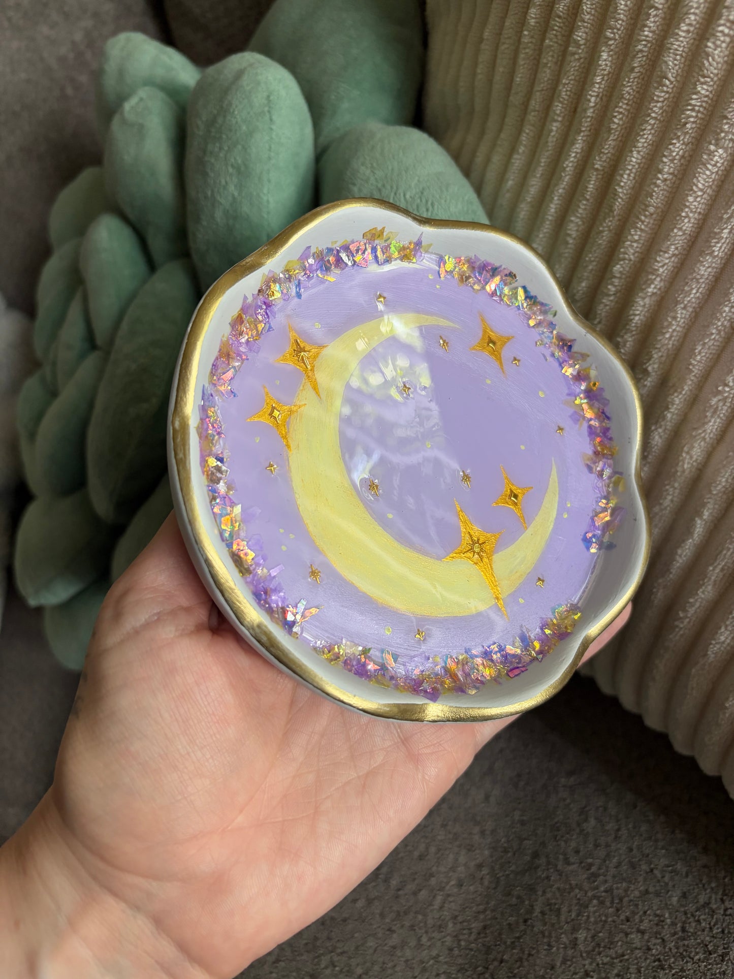 Crescent Moon Jewelry Dish