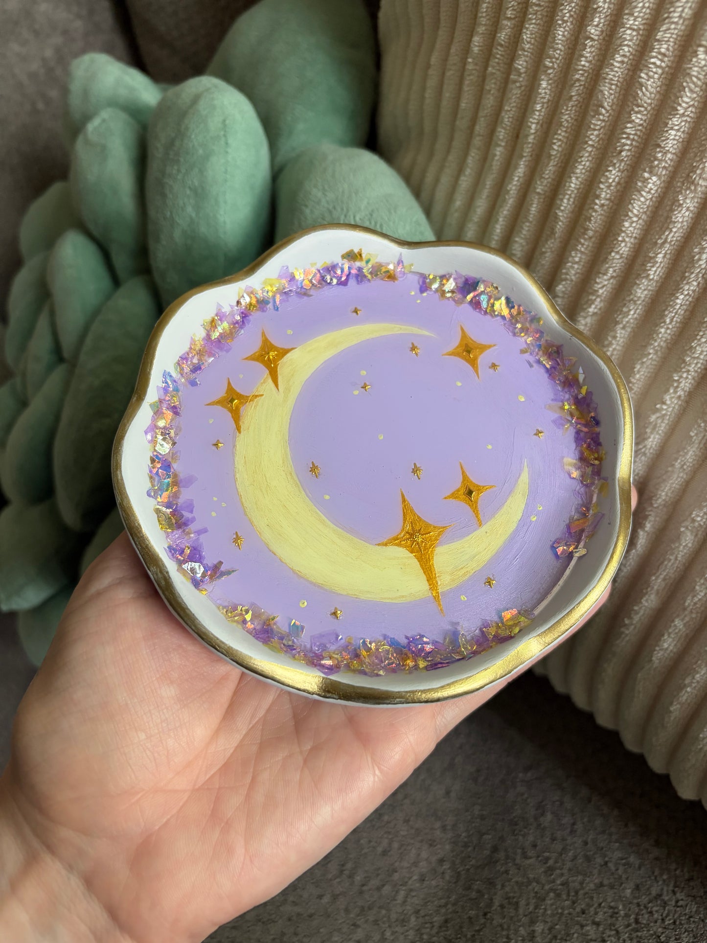 Crescent Moon Jewelry Dish