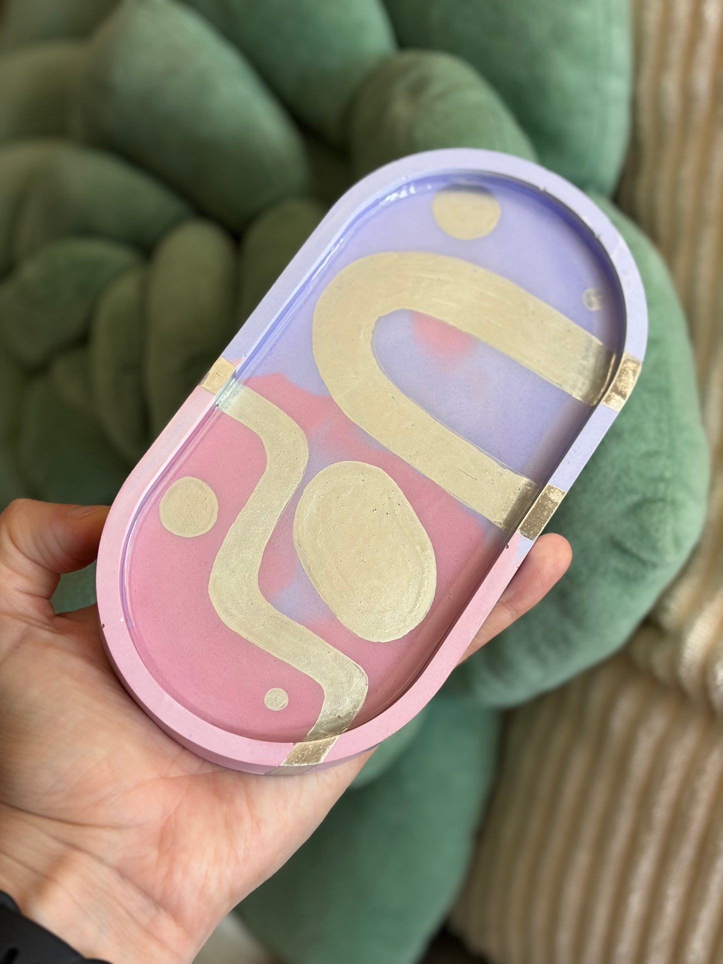 Jewelry/Trinket Dish (pink&purple)