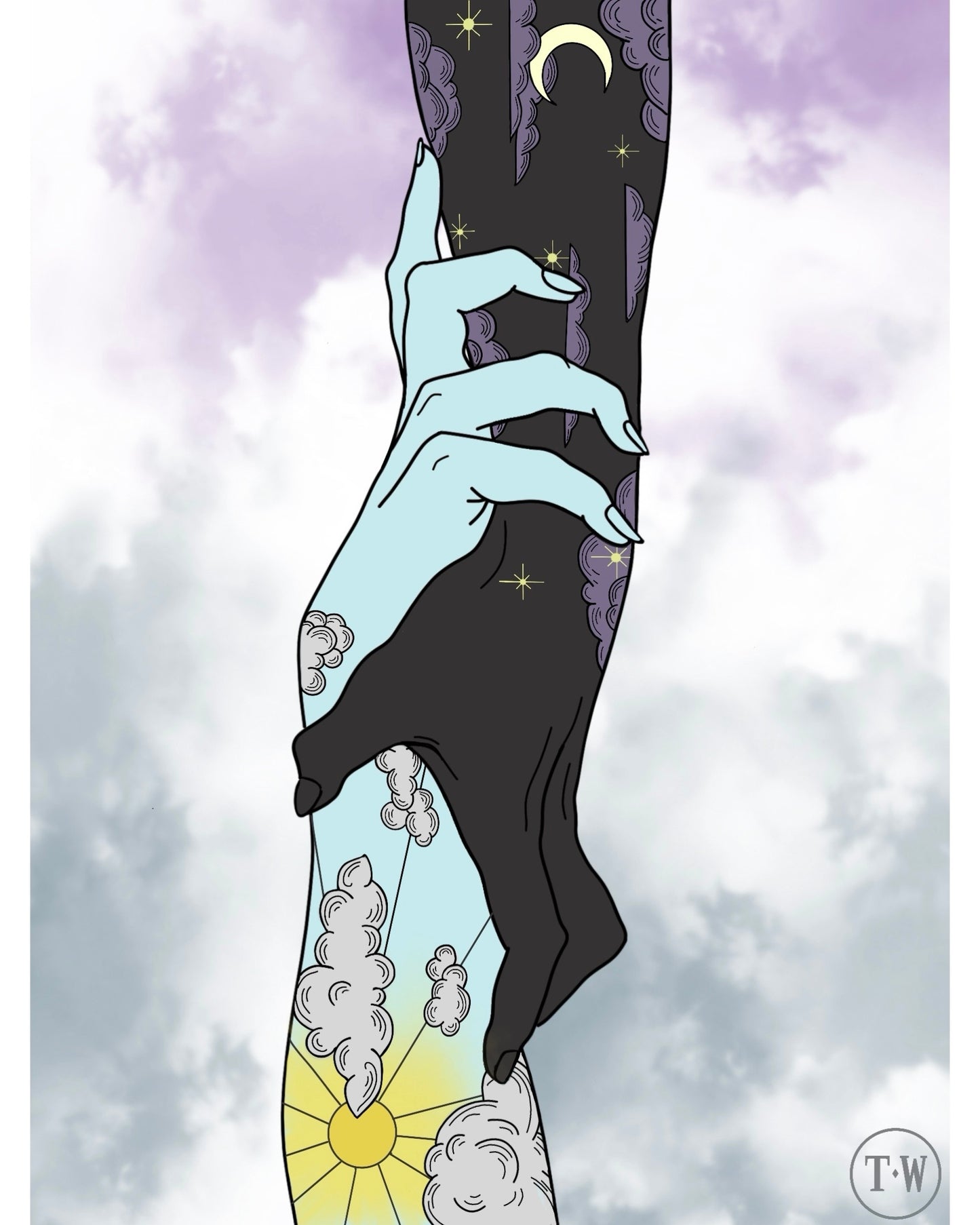 Day and Night's embrace