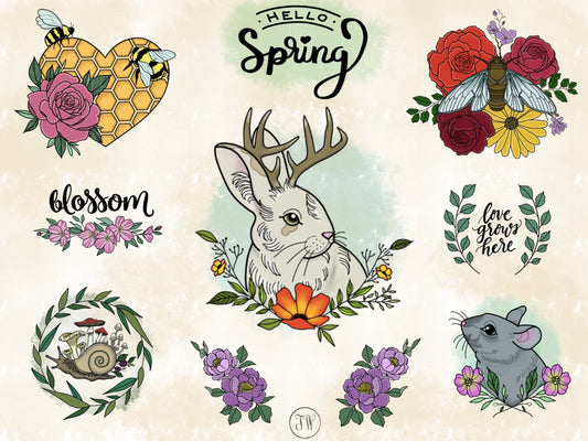 Hello Spring Flash Sheet